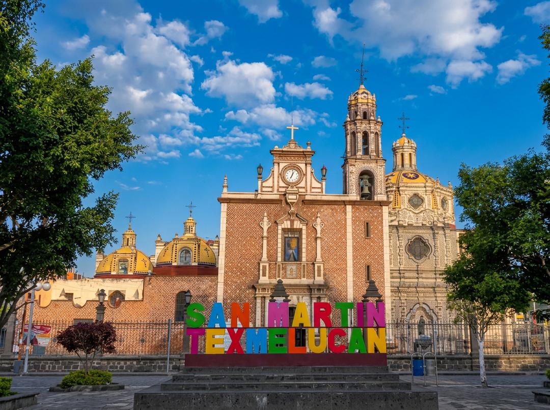 Kiosco del Zócalo Municipal Parque Hidalgo en San Martín Texmelucan